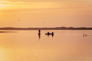 Kayak da Pesca Galaxy mentre pesca in Acqua Dolce