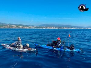 Kayak da pesca Galaxy in mare